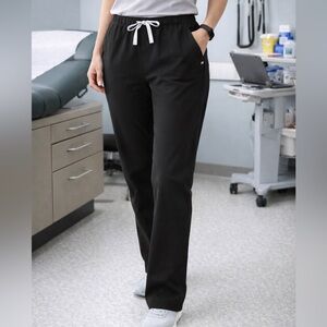 FIGS Scrub Pants Women’s XXL/S Black Stretch Tech. Collection Medical Uniform